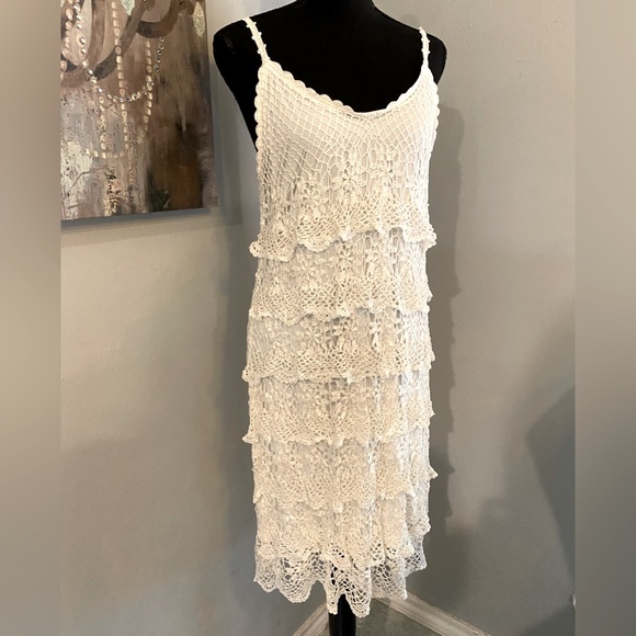 Boston Proper Dresses & Skirts - NWT Boston Proper Crochet Salsa Dress in White